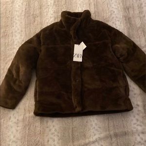 Zara jacket! Brown! New without tags